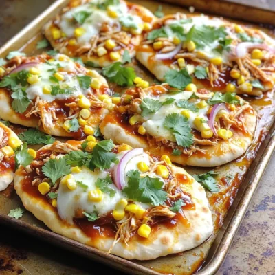 Sheet-Pan BBQ Chicken Flatbreads Simple and Tasty