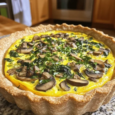 Mushroom Spinach Quiche Savory and Simple Recipe