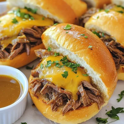 Slow Cooker French Dip Sandwiches Juicy and Flavorful