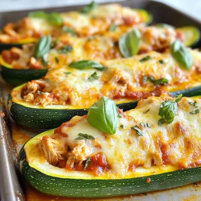 Keto Chicken Parmesan Zucchini Boats Easy and Tasty Meal