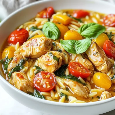Chicken Orzo Skillet Simple and Tasty Recipe
