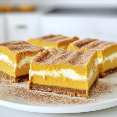 Pumpkin Churro Cheesecake Bars Irresistible Dessert Treat