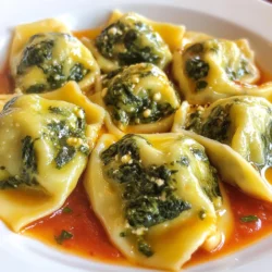 You need 2 cups of fresh spinach for this recipe. Make sure to wash it well. Finely chop the spinach before adding it to the mix. Fresh spinach adds a bright color and a mild taste. It also packs a punch of nutrients. This leafy green is rich in vitamins A and C. For a creamy filling, use 1 cup of ricotta cheese. Ricotta gives a lovely texture and flavor. You will also need 1/2 cup of grated Parmesan cheese. Parmesan adds a sharp taste that balances the dish. Together, these cheeses create a rich, cheesy filling that melts in your mouth. You will need a few simple seasonings. Add 1/2 teaspoon of garlic powder for a hint of spice. A pinch of nutmeg, about 1/4 teaspoon, gives a warm flavor. Don't forget to add salt and pepper to taste. You will also need 1 tablespoon of olive oil for cooking. Finally, use 1 cup of all-purpose flour to help form the dough. Add an egg to bind everything together. For serving, prepare 1 cup of marinara sauce. This sauce brings the whole dish together with its rich, tangy flavor. {{ingredient_image_1}} To start, gather your ingredients. I love using fresh spinach for its flavor and nutrition. In a large mixing bowl, add 2 cups of finely chopped spinach. Next, mix in 1 cup of ricotta cheese and 1/2 cup of grated Parmesan cheese. For added flavor, sprinkle in 1/2 teaspoon of garlic powder and 1/4 teaspoon of nutmeg. Season with salt and pepper to taste. Use a fork to blend everything together until it is well combined. Once your filling looks good, sprinkle some flour on a clean surface. Turn your spinach mixture out onto the flour. Then, add 1 beaten egg to the bowl. Knead the dough gently until it becomes soft. If it feels sticky, add a bit more flour until it is manageable. This dough should be smooth, but not too dry. Now it’s time to shape the dumplings! Divide your dough into small portions. Roll each piece into a thin circle, about 2-3 inches wide. Place a teaspoon of the spinach and cheese filling in the center of each circle. Be careful not to overfill. Fold the dumpling over the filling, creating a half-moon shape. Pinch the edges firmly to seal them. Make sure there are no air pockets inside. This step is key for keeping the filling in while cooking. You have a couple of great cooking options for dumplings. First, bring a large pot of salted water to a boil. Once boiling, reduce the heat to a gentle simmer. Drop the dumplings in batches into the water. Cook them for 3-4 minutes, or until they float to the top. This means they are done! Use a slotted spoon to remove them from the water. For extra flavor, heat 1 tablespoon of olive oil in a skillet over medium heat. Gently sauté the boiled dumplings until they are lightly golden on both sides, about 2-3 minutes. This adds a nice texture. Serve them hot, drizzled with warm marinara sauce for a delicious finish. Enjoy your tasty spinach dumplings! To get the best dough, start with the right balance. Use one cup of all-purpose flour for every two cups of spinach. If the dough feels sticky, add a little more flour. It should feel soft but not wet. Knead gently to keep the dough light. This step is key for fluffy dumplings. Sealing the dumplings well is crucial. After placing the filling in the dough circle, fold it carefully. Pinch the edges tightly to keep the filling inside. Make sure no air pockets remain. If air gets trapped, the dumpling can burst while cooking. A good seal ensures tasty bites every time. When cooking, bring a large pot of salted water to a boil. Lower the heat to a gentle simmer before adding the dumplings. This helps them cook evenly. Cook them for about 3-4 minutes. Look for them to float to the top. That’s when you know they’re ready. After boiling, sauté them in olive oil for a golden finish. Enjoy them hot with marinara sauce! Pro Tips Fresh Spinach is Key: Use fresh spinach for the best flavor and texture. Frozen spinach can work, but it often contains excess water, which can make your dumplings soggy. Don't Overwork the Dough: Knead the dough just until it comes together. Over-kneading can lead to tough dumplings. Sealing the Dumplings: Ensure the edges of the dumplings are sealed tightly to prevent them from opening during cooking. Using a little water on your fingers can help with sealing. Perfect Cooking Time: Dumplings are done when they float to the top of the water. Cooking them longer can make them mushy, so keep an eye on them! {{image_2}} To make spinach and fetta dumplings, swap ricotta for feta cheese. Fetta adds a salty, tangy flavor. Use the same amount of feta as ricotta. Mix it with spinach and Parmesan. This change gives a unique taste. You can also add a squeeze of lemon juice for brightness. These dumplings will take you on a flavor trip! For a vegan version, skip the egg and cheese. Use silken tofu instead of ricotta. Blend it until smooth. Add nutritional yeast for a cheesy flavor. This keeps the dumpling texture soft and creamy. Replace Parmesan with a vegan cheese or simply leave it out. You can still enjoy the same great taste! Herbs and spices can elevate your dumplings. Try adding fresh herbs like basil or parsley. Chop them finely and mix into the dough. You can also use a pinch of red pepper flakes for heat. Experiment with different spices, like cumin or coriander, to add depth. The possibilities are endless! You can store cooked spinach dumplings in the fridge. Place them in an airtight container. They will stay fresh for about three days. If you plan to eat them later, keep them separate from any sauce. This helps prevent sogginess. Freezing is a great option for spinach dumplings. After cooking, let them cool completely. Arrange them in a single layer on a baking sheet. Freeze until solid, then transfer them to a freezer bag. They can last up to three months in the freezer. Just remember to label the bag with the date. Reheating spinach dumplings is simple. For best results, use the oven or a skillet. Preheat your oven to 350°F (175°C). Place the dumplings on a baking sheet and heat for about 10 minutes. If using a skillet, add a little olive oil. Heat over medium heat, turning gently until warm. Avoid using the microwave, as it may make them soggy. You can use cottage cheese as a good substitute for ricotta. It has a similar texture but is less creamy. You can also try cream cheese, which adds richness. If you want a dairy-free option, use silken tofu. Blend it until smooth for the best results. Each substitute will change the flavor slightly, but they will all work well. Spinach dumplings can last in the fridge for about three days. Keep them in an airtight container to maintain freshness. You can also freeze them for up to three months. Make sure to cook them before freezing. They taste great even after freezing, but the texture may change slightly. Yes, you can make the dough ahead of time. Prepare it and wrap it in plastic wrap. Store it in the fridge for up to one day. If you plan to keep it longer, freeze the dough. Just remember to thaw it completely before using. This makes it easier to roll and shape your dumplings. We explored making delicious spinach dumplings today. Fresh spinach, cheese, and the right seasonings create a tasty filling. I showed you how to mix, shape, and cook these dumplings step-by-step. We also discussed tips for smooth dough and sealing. You learned about tasty variations and how to store leftovers. With these great ideas, you can make dumplings that suit your taste. Enjoy your cooking, and remember to have fun experimenting!