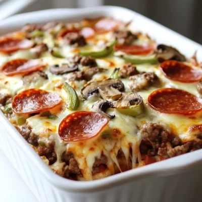 Keto Supreme Pizza Casserole Delicious and Simple Meal