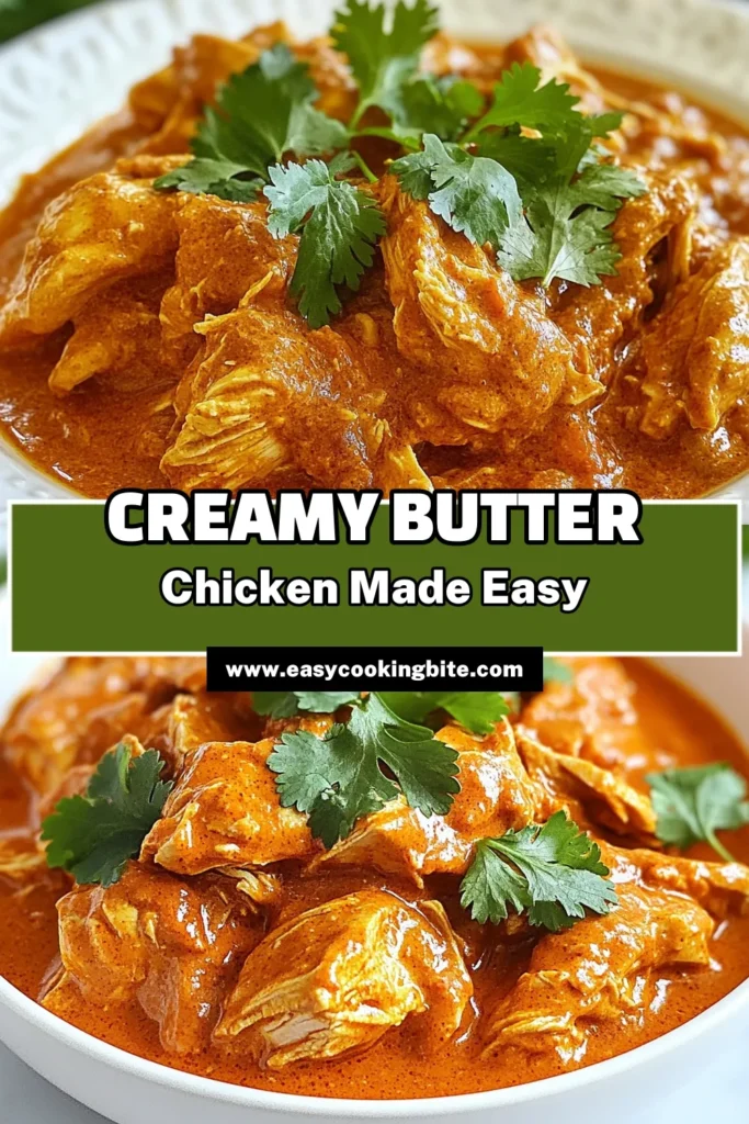 Discover the ultimate Crockpot Butter Chicken recipe that’s both creamy and easy to prepare! This Indian Butter Chicken crockpot dish features tender chicken thighs simmered in a flavorful coconut milk butter chicken sauce. Perfect for busy days, this easy slow cooker chicken meal cooks to perfection with minimal effort. Treat yourself and your family to this delicious creamy butter chicken recipe tonight. Save and try it now! #CrockpotButterChicken #IndianButterChicken #CoconutMilkButterChicken #EasySlowCookerChicken