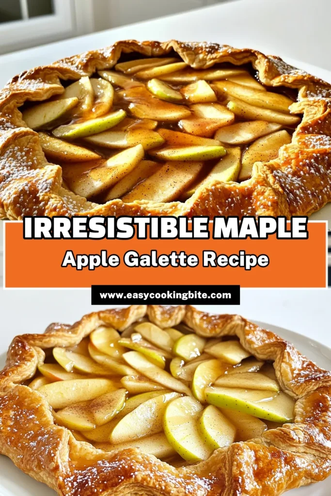 Indulge in the flavors of fall with this delightful Maple Apple Galette recipe! This easy-to-follow guide will show you how to create a rustic galette with tender apples, sweet maple syrup, and a flaky crust that’s sure to impress. Perfect for any gathering or cozy night in, this dessert is a must-try! Click through to explore the full recipe and make your own delicious galette today! #MapleAppleGalette #FallRecipes #DessertIdeas #BakingHappy