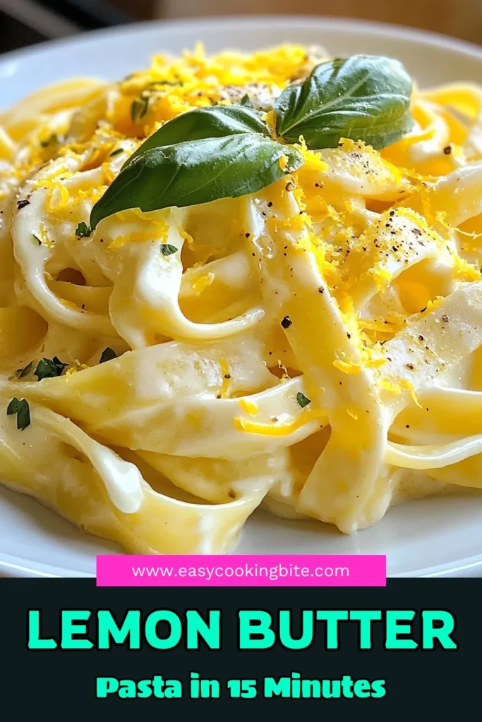 Looking for a quick, delicious meal? Try this Minute Lemon Butter Ricotta Pasta! This easy pasta recipe features creamy ricotta sauce that perfectly complements fettuccine with lemon. In just 15 minutes, you can whip up this quick lemon butter pasta that will impress your family and friends. Don’t miss out on this flavorful dish—save the recipe now! #LemonRicottaPasta #EasyPastaRecipes #CreamyRicottaSauce #QuickLemonButterPasta