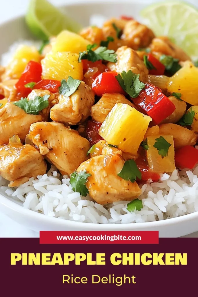 Looking for a quick weeknight dinner that’s both healthy and delicious? Try this Tropical chicken recipe featuring Pineapple chicken and rice, a perfect easy jasmine rice dish. This healthy chicken stir fry combines juicy chicken, fresh vegetables, and pineapple for a burst of flavor. Ready in just 30 minutes, this recipe is sure to impress! Save this Pineapple chicken and rice for your next dinner idea. #TropicalChicken #EasyDinner #HealthyRecipes #QuickMeal