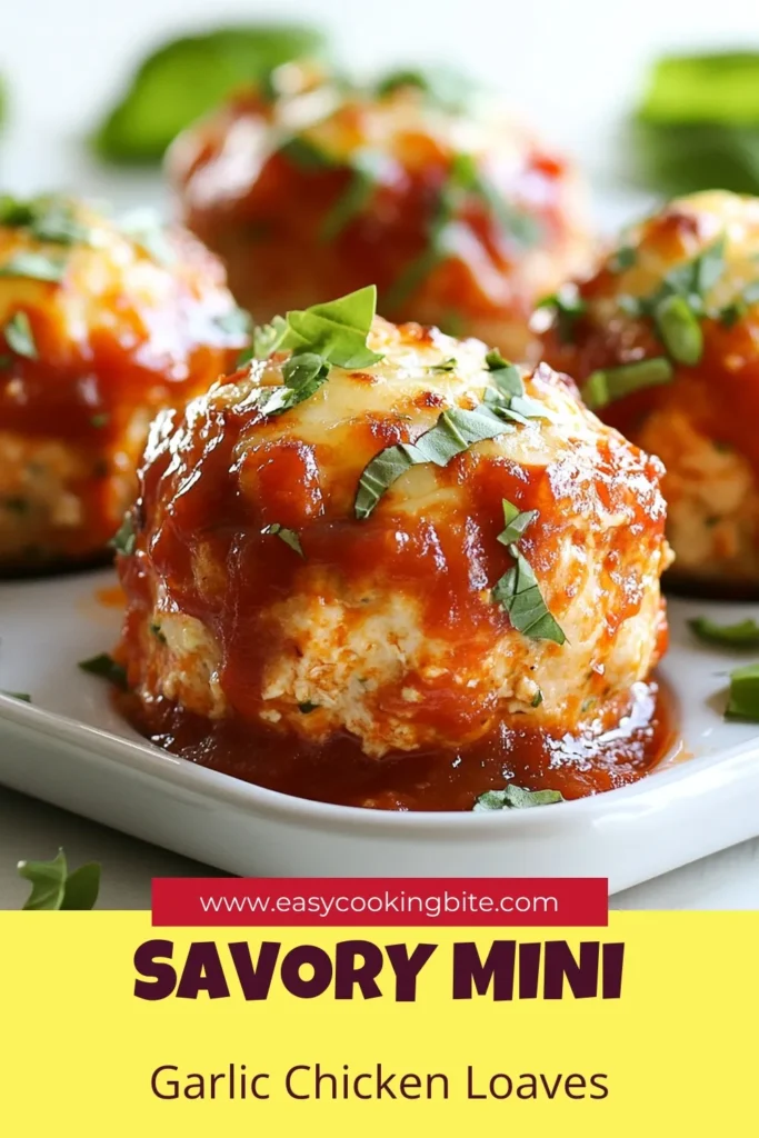 Discover the deliciousness of mini garlic parmesan chicken meatloaves, a healthy twist on classic ground chicken recipes! These easy meatloaf recipes are packed with flavor, featuring savory garlic and rich Parmesan cheese. Perfect for a quick weeknight dinner, these mini meatloaves are moist and satisfying. Try this nutritious recipe today and elevate your meal prep with these tasty bites! Save for later and enjoy! #HealthyRecipes #ChickenMeatloaf #EasyDinners #HomeCooking