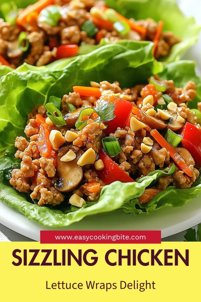 Discover the deliciousness of Firecracker chicken lettuce wraps with this easy ground chicken recipe. These healthy lettuce wraps are perfect for a quick chicken dinner, bursting with Asian-inspired flavors. In just 20 minutes, you can enjoy a nutritious meal packed with protein and veggies. Try these tasty wraps today and impress your family! Save this pin for your next meal idea! #FirecrackerChickenLettuceWraps #HealthyLettuceWraps #GroundChickenRecipes #QuickDinnerRecipes