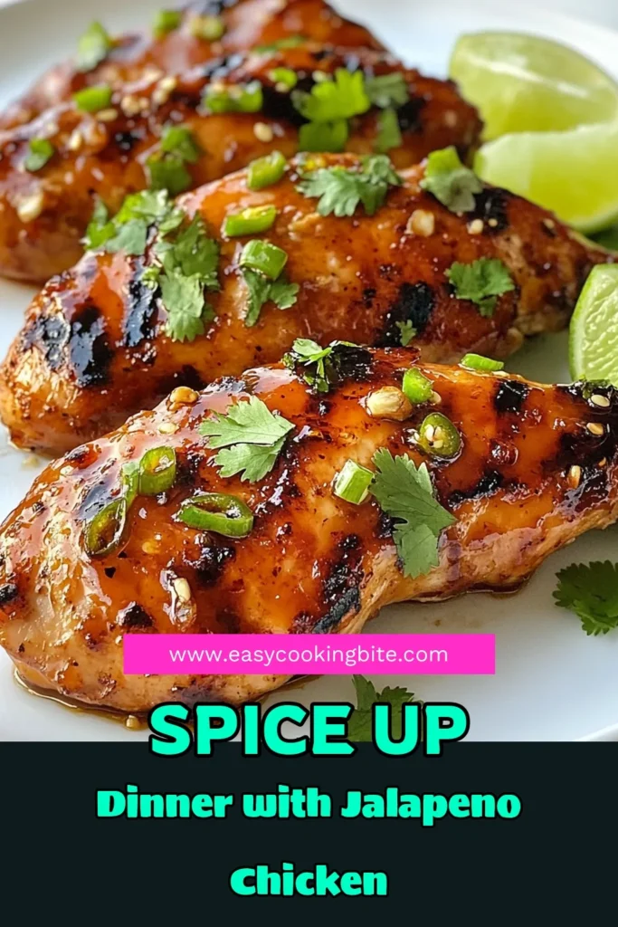 Spice up your dinner with this jalapeno glazed chicken tenderloin recipe! The perfect blend of sweet and spicy, these juicy grilled chicken tenderloins are marinated in a honey jalapeno glaze that elevates easy chicken marinade recipes to new heights. Ideal for BBQs or weeknight meals, this spicy chicken tenderloin recipe will be a hit! Save this delicious dish now and impress your family! #JalapenoGlazedChicken #SpicyChicken #GrilledChickenTenderloins #EasyRecipes