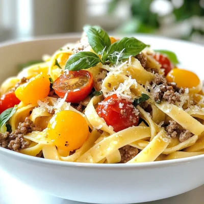 Garlic Beef Pasta Flavorful and Simple Dinner Recipe