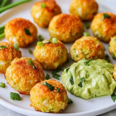 Savory Salmon Balls with Avocado Sauce Recipe