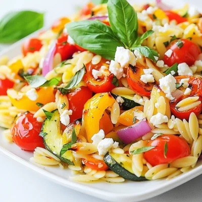 Roasted Vegetable Orzo Tasty and Simple Dish