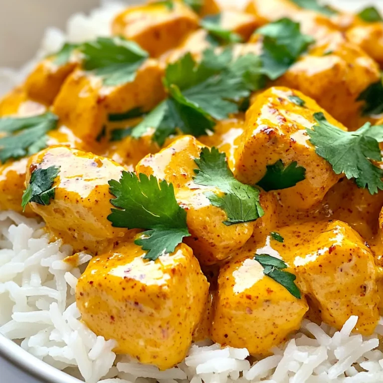 - 1 lb boneless, skinless chicken breast, cubed - 4 tablespoons unsalted butter - 1 medium onion, finely chopped - 3 cloves garlic, minced - 1 tablespoon fresh ginger, grated - 1 teaspoon ground cumin - 1 teaspoon paprika - ½ teaspoon turmeric - 1 teaspoon garam masala - 1 cup heavy cream - ½ cup chicken broth - Salt and pepper to taste - ¼ cup fresh cilantro, chopped (for garnish) - Cooked rice or naan (for serving) You can swap chicken for tofu or chickpeas. Both are tasty options. If you need a dairy-free cream, use coconut cream or cashew cream. For spices, try curry powder instead of garam masala. Use smoked paprika for a different flavor twist. These swaps keep the dish yummy and fun! {{ingredient_image_1}} To start, melt 2 tablespoons of butter in a large skillet over medium heat. Once the butter melts, add the cubed chicken breast. Cook the chicken for about 5 to 7 minutes. You want it to be golden brown and cooked all the way through. To check if the chicken is done, cut a piece in half. It should be white inside, not pink. Once cooked, take the chicken out of the skillet and set it aside on a plate. In the same skillet, add the other 2 tablespoons of butter. Next, add the finely chopped onion. Sauté for about 3 to 4 minutes. You want the onion to turn translucent. After that, stir in the minced garlic and grated ginger. Let them cook for 1 to 2 minutes. You’ll know they are ready when they smell great. Now, add the ground cumin, paprika, turmeric, and garam masala. Stir well to coat the onions and garlic with the spices. This is where the magic starts! Pour in the chicken broth and heavy cream. Mix everything together and let it simmer for about 5 minutes. This thickens the sauce nicely. Now it’s time to return the cooked chicken to the skillet. Stir it all together so the chicken gets coated in the sauce. Season with salt and pepper to taste. Let it simmer for another 3 to 4 minutes. This helps the chicken soak up all the flavors. Once done, remove it from heat and garnish with freshly chopped cilantro. Your Texas Roadhouse Butter Chicken Skillet is ready to enjoy! To keep your chicken juicy and tender, always use boneless, skinless chicken breast. Cut it into small cubes for even cooking. Cook it on medium heat until golden brown. This should take about 5-7 minutes. Avoid high heat to prevent dryness. For the sauce, mix the heavy cream with chicken broth. This creates a nice balance. Stir it well to avoid lumps. Let it simmer for about 5 minutes. This helps thicken the sauce. This dish pairs well with fluffy rice or warm naan. Both absorb the sauce nicely. For a pop of color, sprinkle fresh cilantro on top. You can also add a pat of butter for extra richness. One common mistake is overcooking the chicken. Always check for doneness after about 7 minutes. The chicken should be white throughout and firm. Another mistake is not measuring spices correctly. Use a measuring spoon for the spices. Too much or too little can affect the taste. Stick to the recipe for the best flavor. Pro Tips Use Fresh Ingredients: Always opt for fresh chicken and spices to enhance the flavor of your dish. Adjust the Spice Level: Feel free to adjust the amount of spices based on your heat preference; add chili powder for extra heat. Let it Simmer: Allow the dish to simmer longer for deeper flavor development; this will make the sauce richer. Pair with Sides: Serve with jasmine rice or warm naan to soak up the delicious sauce. {{image_2}} You can easily change this dish. Adding vegetables will boost nutrition. Try diced bell peppers or spinach. They add color and taste. They also make the dish healthier. If you want more heat, add chili flakes or fresh jalapeños. This will spice things up nicely. You can even add a bit of hot sauce to the sauce for extra kick. For gluten-free options, choose gluten-free chicken broth. This small swap keeps your meal safe and tasty. If you want to go vegetarian, use chickpeas or tofu instead of chicken. Both options are delicious and filling. You can also use coconut cream for a vegan version. This gives a rich texture and flavor. You can try different cooking methods to save time. An Instant Pot cooks chicken quickly and keeps it juicy. Just set it to pressure cook for about 8 minutes. For slow cooking, let it simmer for 4-6 hours. This will make the chicken tender and flavorful. Baking is another option. Preheat the oven to 375°F and bake the dish in a casserole dish for about 25-30 minutes. This method allows the flavors to meld beautifully. To store leftovers, let the skillet cool down first. Then, transfer the chicken to a container. Make sure the container is airtight. This keeps the chicken fresh. You can use glass or plastic containers. Both work well for storage. Store your leftovers in the fridge. They stay good for about 3-4 days. When you’re ready to eat, you can reheat the chicken. The microwave works fine, but a skillet is better. If using the microwave, heat on medium power. Stir every minute to avoid hot spots. For the skillet, add a splash of chicken broth. This keeps the sauce moist. Heat it over low until warm. This helps maintain flavor and texture. To freeze the butter chicken, let it cool completely. Use a freezer-safe container. It’s best to portion it out. This way, you can take out just what you need. Label the container with the date. The chicken stays fresh in the freezer for up to 3 months. To defrost, place it in the fridge overnight. You can also use the microwave, but it may change the texture. Texas Roadhouse Butter Chicken Skillet is a rich and creamy dish. It combines tender chicken with bold spices. The dish has roots in Indian cuisine but feels right at home in Texas. You taste hints of garlic, ginger, and warm spices like cumin and paprika. The heavy cream brings a silky texture that makes every bite comforting. This dish is perfect for a cozy family dinner or a fun gathering. Yes, you can use frozen chicken! Just make sure to thaw it before cooking. You can leave it in the fridge overnight. If you need it fast, place it in cold water. Change the water every 30 minutes to speed up the thawing. Once thawed, follow the same cooking steps. This will ensure you get that golden brown color on your chicken. You can prep this dish ahead of time with ease. First, cook the chicken and prepare the sauce. Let everything cool down before storing. Put the chicken and sauce in a container. Refrigerate for up to three days. When you’re ready to eat, reheat it on the stove. Cook it on low heat until hot. Serve it over rice or with naan for a quick meal. This blog post covered all you need to make Texas Roadhouse Butter Chicken Skillet. We discussed key ingredients and their substitutes, step-by-step cooking instructions, and storage tips. You learned how to prevent common mistakes and explore recipe variations. Enjoy experimenting with this dish! With practice, you’ll perfect it. I hope this inspires your culinary adventures. Cooking can be fun and rewarding, so dive in!