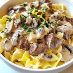 To make a tasty Instant Pot beef stroganoff, you'll need these key items: - 1 lb beef stew meat (cut into bite-sized pieces) - 1 medium onion, diced - 2 cloves garlic, minced - 8 oz mushrooms, sliced - 1 cup beef broth - 1 tablespoon Worcestershire sauce - 1 teaspoon Dijon mustard - 1 teaspoon dried thyme - 1 tablespoon olive oil - Salt and pepper to taste - 1 cup sour cream - 2 tablespoons cornstarch (optional for thickening) - 8 oz egg noodles - Fresh parsley, chopped (for garnish) These ingredients create a rich, creamy dish that warms your heart. You can switch things up with these optional ingredients: - 1 cup of frozen peas for color and sweetness - 1 tablespoon of soy sauce for added umami - 1 teaspoon of smoked paprika for a hint of smokiness Feel free to mix and match based on what you have at home! If you need to use different items, here are some good swaps: - Use chicken or turkey instead of beef for a lighter dish. - Swap egg noodles for gluten-free pasta or rice. - Greek yogurt can replace sour cream for a healthier option. These substitutions still keep your beef stroganoff delicious while fitting your needs. {{ingredient_image_1}} To start, set your Instant Pot to Saut&eacute; mode. Add one tablespoon of olive oil to the pot. While it heats, season one pound of beef stew meat with salt and pepper. Cut your beef into bite-sized pieces for even cooking. Brown the beef in batches for about 3-4 minutes. Make sure not to overcrowd the pot. Once browned, remove the beef and set it aside. In the same pot, add one medium diced onion. Saut&eacute; for 2-3 minutes until it turns translucent. Next, add two minced garlic cloves and eight ounces of sliced mushrooms. Cook this mixture for another 3 minutes. The mushrooms should soften and add great flavor. Now, pour in one cup of beef broth to deglaze the pot. Scrape up any brown bits from the bottom. This step is key for adding rich flavor to your dish. After deglazing, return the browned beef to the pot. Add one tablespoon of Worcestershire sauce, one teaspoon of Dijon mustard, and one teaspoon of dried thyme. Stir to mix everything well. Close the lid and set the valve to Sealing. Choose Manual or Pressure Cook and set it to high pressure for 15 minutes. When cooking is complete, allow for a natural release for 10 minutes. Then, do a quick release for any remaining pressure. Open the lid and stir in the egg noodles. If needed, add another cup of beef broth to cover the noodles. Close the lid again and pressure cook for an additional 5 minutes. After this time, do a quick release. Finally, stir in one cup of sour cream until combined. For a thicker sauce, mix two tablespoons of cornstarch with water and add it while stirring. Adjust seasoning with more salt and pepper if needed. Serve this creamy dish in deep bowls, topped with chopped parsley. Enjoy! To get the best texture in your beef stroganoff, you need to brown the beef well. When you saut&eacute; it, let it get golden on all sides. This adds depth to the flavor. After cooking, the beef should be tender, not tough. If you want a thicker sauce, mix cornstarch with water to create a slurry. Stir it in before serving to get that rich, creamy feel. For a boost in flavor, consider adding fresh herbs like thyme or rosemary. You can also try a splash of red wine for a deeper taste. If you enjoy a bit of spice, add a pinch of cayenne pepper. Don&rsquo;t forget to taste as you go! Adjust salt and pepper to find your perfect balance. This will make your dish stand out. Serve your beef stroganoff in deep bowls for a hearty presentation. Garnish with fresh parsley to add color and freshness. Pair it with a slice of crusty bread to soak up the sauce. You can also add a light salad on the side for freshness. This makes your meal more complete and enjoyable. Pro Tips Brown the Beef: For maximum flavor, ensure you brown the beef in batches. This prevents steaming and allows for a nice caramelization. Deglazing is Key: Scrape up any browned bits from the bottom of the pot when adding the broth; these bits add incredible depth of flavor to your stroganoff. Adjust Consistency: If you prefer a thicker sauce, use the cornstarch slurry method right before adding the sour cream to achieve your desired texture. Garnish Smartly: Always finish your dish with fresh herbs like parsley or chives for a pop of color and freshness that enhances the overall taste. {{image_2}} If you want a beef stroganoff without mushrooms, skip them. You can replace the mushrooms with more onion or include bell peppers for added flavor. Try zucchini or carrots for a fresh taste. These options keep the meal tasty and satisfying. Adding vegetables to your stroganoff can boost its nutrition. You can mix in peas, green beans, or spinach. Add these during the last pressure cook step to keep them crisp. This makes the dish colorful and full of flavor. To make a gluten-free beef stroganoff, swap the egg noodles for gluten-free pasta. You can also use cauliflower rice or zucchini noodles. Use gluten-free Worcestershire sauce to ensure every bite is safe and delicious. These changes let everyone enjoy this meal. After making beef stroganoff, let it cool down. Place leftovers in an airtight container. This keeps the dish fresh and tasty. You can store it in the fridge for 3 to 4 days. If you want to keep it longer, try freezing it. To reheat, you can use the microwave or the stove. If using the microwave, put it in a safe bowl. Heat it in short bursts, stirring in between. This helps it heat evenly. On the stove, warm it on low heat. Add a splash of broth if it seems too thick. For freezing, use a freezer-safe container. Leave some space at the top, as it will expand. Beef stroganoff can last up to 3 months in the freezer. When ready to eat, thaw it in the fridge overnight. Then, reheat as explained above for a quick meal. Yes, you can use other cuts of beef. Cuts like sirloin or round work well. Just remember, tougher cuts need longer cooking times. This will help them become tender. Always cut the beef into bite-sized pieces. This ensures even cooking and better texture in your dish. If you need a substitute for sour cream, try plain Greek yogurt. It gives a similar tangy flavor. You can also use cream cheese or a mix of milk and vinegar. Both options will still add creaminess to the sauce. Just remember, the taste may vary slightly. To keep the noodles from getting mushy, add them at the right time. Stir them in just before the final pressure cook. If you&rsquo;re unsure, test a noodle after cooking. This way, you can adjust the cooking time for your taste. Use enough beef broth to cover the noodles too. This helps them cook evenly and stay firm. This article covered key ingredients and step-by-step instructions for cooking a great dish. We discussed essential and optional items, plus tasty substitutions. I shared tips on texture, flavor, and serving options. You learned about variations for different diets and how to store leftovers properly. Remember, cooking is about experimenting. Don&rsquo;t be afraid to try new ingredients or methods. Enjoy your culinary journey!