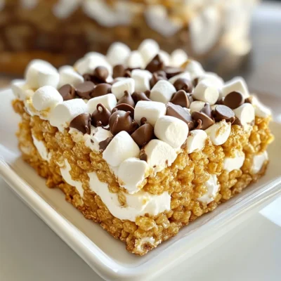 S’mores Rice Krispie Treats Easy and Delicious Recipe