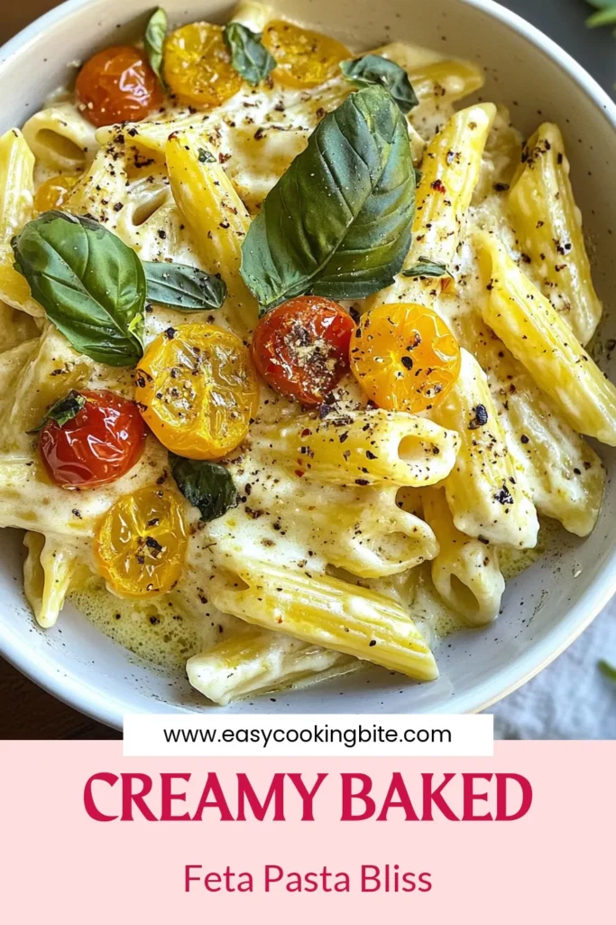 Discover the ultimate baked feta pasta recipe that combines creamy feta cheese with juicy cherry tomatoes for a delicious, easy feta pasta dish. This oven-baked pasta recipe is not only simple to make but also packed with flavor, making it a perfect meal for any night. Try this baked feta pasta with cherry tomatoes today and enjoy a hearty, satisfying dinner! Save this recipe for later. #BakedFetaPasta #EasyFetaPasta #CreamyPasta #DinnerInspiration