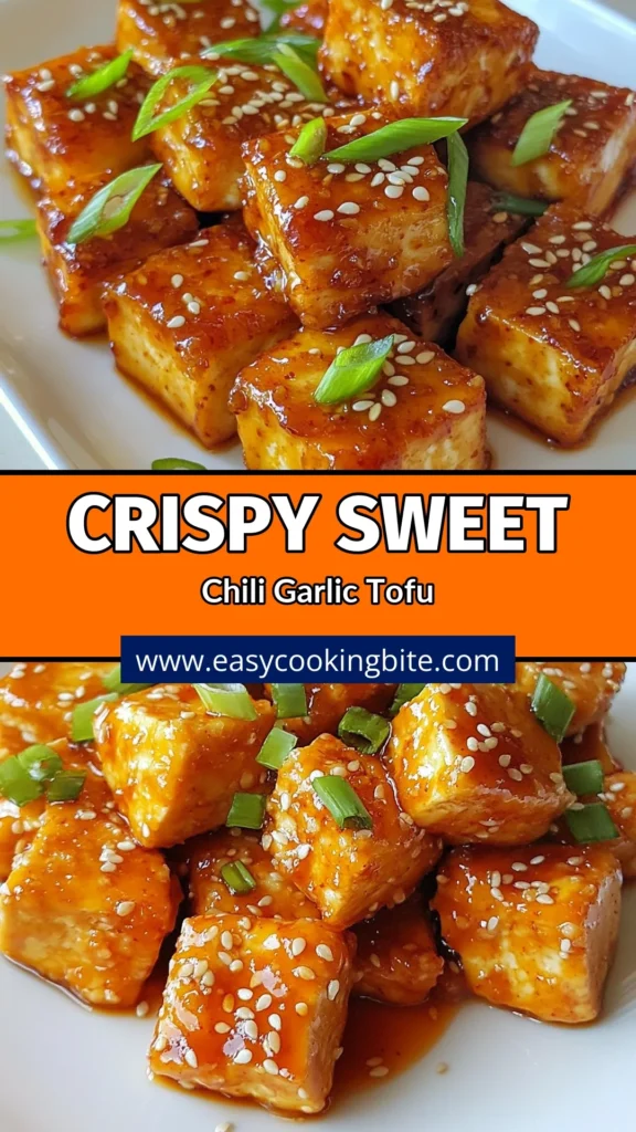 Discover the delicious and easy sweet chili garlic tofu recipe that will impress your taste buds! This crispy tofu stir-fry brings together vibrant flavors in minutes, making it a top choice among vegetarian tofu dishes. With sweet chili sauce tofu as your star ingredient, this easy tofu recipe is perfect for weeknight dinners or meal prep. Save this tasty recipe for a quick and satisfying meal! #tofurecipes #vegetarianrecipes #stirfry #veganmeals