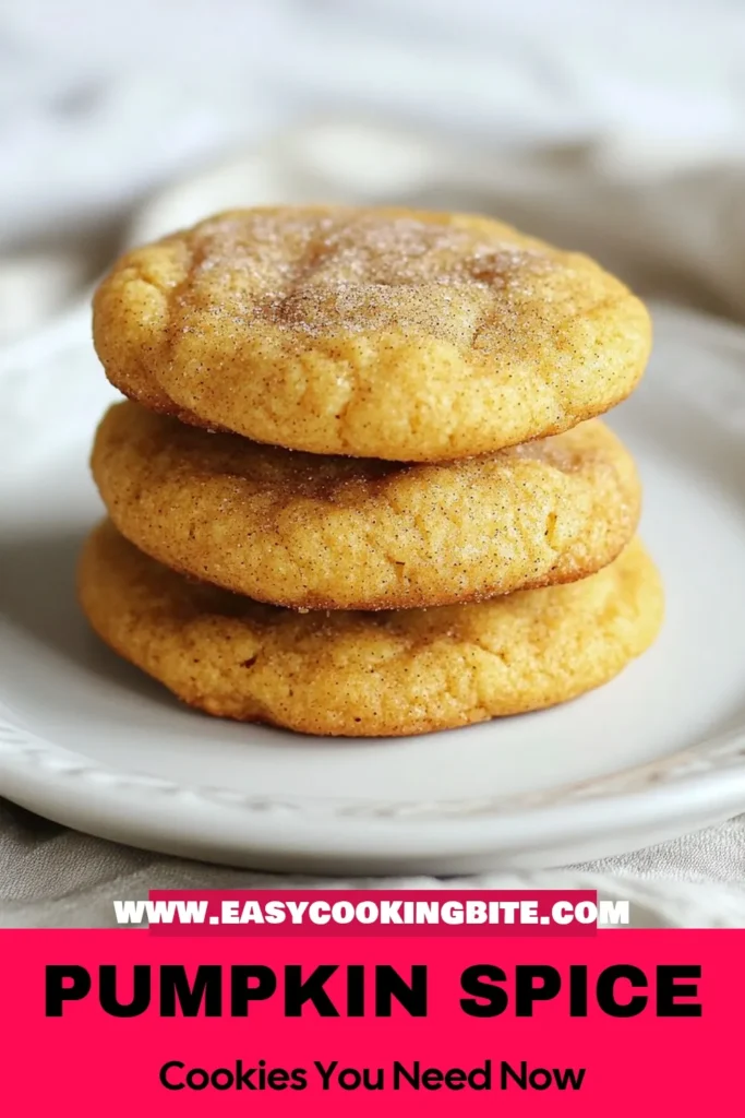 Indulge in the flavors of fall with these delightful pumpkin spice snickerdoodles! This easy pumpkin dessert combines the classic taste of snickerdoodle cookies with rich pumpkin for a truly unique treat. Perfect for cozy gatherings, this fall cookie recipe will impress everyone. Enjoy 24 perfectly soft and spiced cookies that are simple to make. Save this recipe for your autumn baking! #PumpkinSpice #FallCookies #Baking #PumpkinCookies