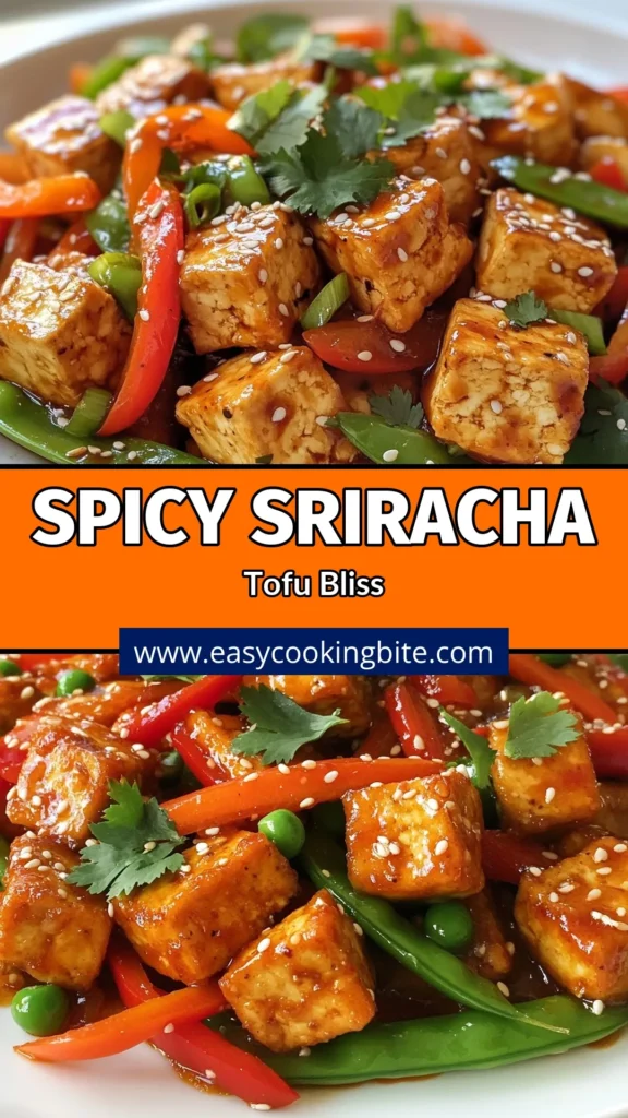 Discover the ultimate spicy tofu stir-fry with this easy Sriracha tofu recipe! Perfect for busy weeknights, this crispy tofu stir-fry combines fresh vegetables and a mouthwatering sauce for a flavorful vegan dish. Packed with plant-based goodness, it&rsquo;s one of the best vegan stir-fry recipes you&rsquo;ll try. Give it a go tonight, and don&rsquo;t forget to save for later! #SpicyTofuStirFry #VeganStirFry #EasyTofuDishes #CrispyTofuStirFry