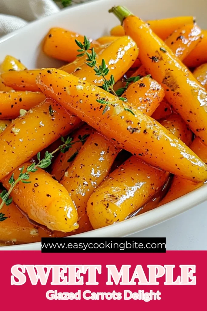 Discover this delicious maple glazed carrots recipe that transforms your ordinary carrots into a crowd-pleasing side dish. With just a few simple ingredients, you can create sautéed carrots with maple syrup that are both healthy and flavorful. Ideal as an easy carrot side dish, these roasted carrots with maple syrup will elevate any meal. Try it today and savor the sweet taste of healthy glazed carrots. Don't forget to save this recipe for later! #MapleGlazedCarrots #HealthyRecipes #CarrotSideDish #EasyRecipes