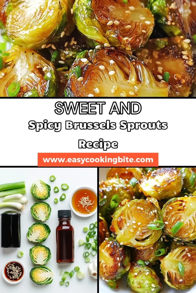 Elevate your meals with this Honey Sriracha Brussels Sprouts recipe that's perfect for any dinner. These spicy honey Brussels sprouts are not just delicious but also an easy Brussels sprouts side dish that even picky eaters will love. Roasted to perfection, this healthy Brussels sprouts recipe caramelizes flavors beautifully. Discover the irresistible combination of honey and sriracha. Save this must-try recipe now! #HoneySrirachaBrusselsSprouts #RoastedBrusselsSproutsRecipe #EasyBrusselsSproutsSideDish #HealthyBrusselsSproutsRecipes