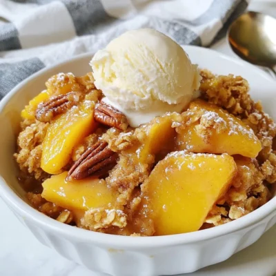 Peach Cobbler Dump Cake Tasty and Simple Dessert