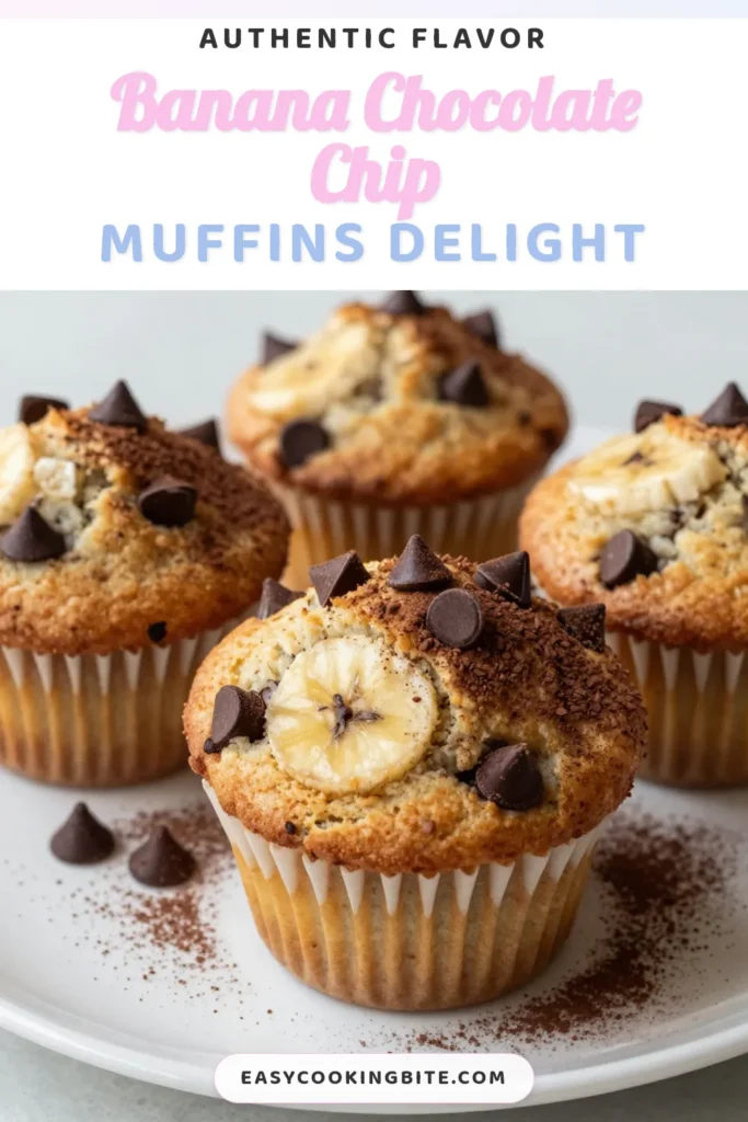 Discover the perfect blend of health and indulgence with these delicious Chocolate Chip Banana Protein Muffins. This protein muffins recipe combines ripe bananas and oats for a nutritious treat. Enjoy these healthy banana muffins as a quick breakfast or snack. With chocolate protein muffins, you get the sweetness of chocolate and the goodness of oats. Don't miss out on these banana oatmeal muffins! Save this recipe now! #HealthyBaking #ProteinMuffins #BananaRecipes #ChocolateLovers