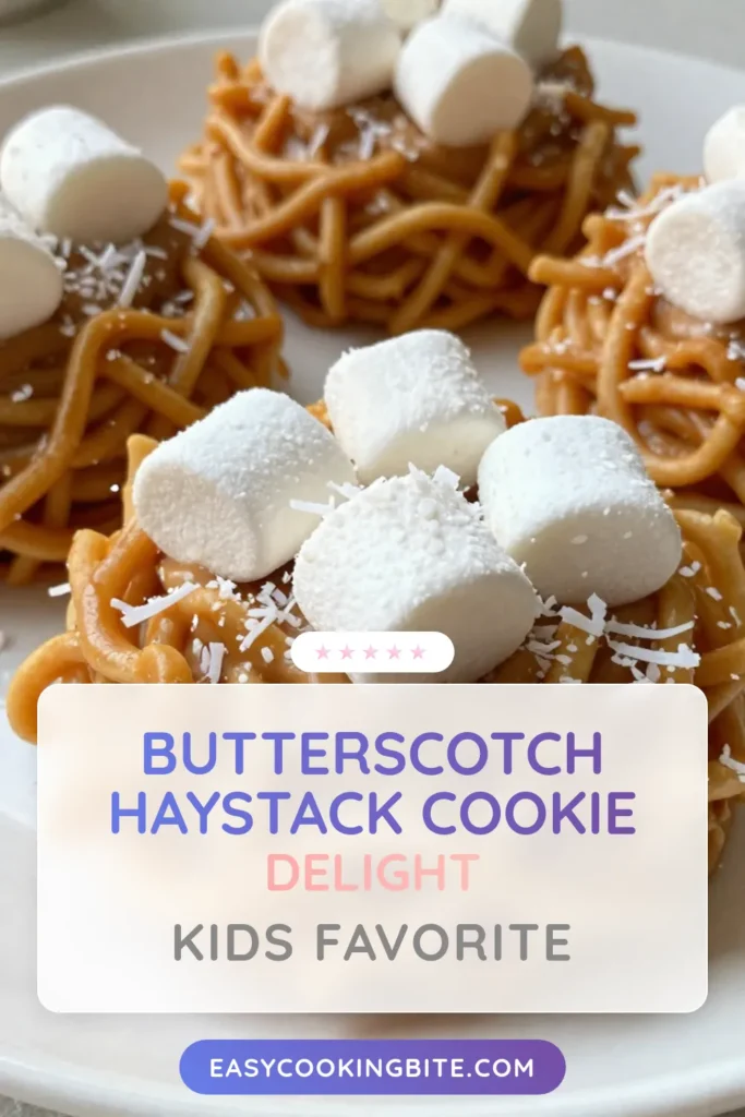 Discover the delight of Butterscotch Haystack Cookies, an irresistible no-bake dessert idea that&rsquo;s perfect for any occasion! This easy cookie recipe combines chow mein noodles, creamy peanut butter, and butterscotch chips for a unique twist on chocolate chip dessert classics. Ready in just 40 minutes, these fun cookies are a hit with everyone. Don&rsquo;t miss out&mdash;try them today and make your dessert table shine! #ButterscotchCookies #NoBakeDessert #EasyCookieRecipes #ChowMeinNoodles