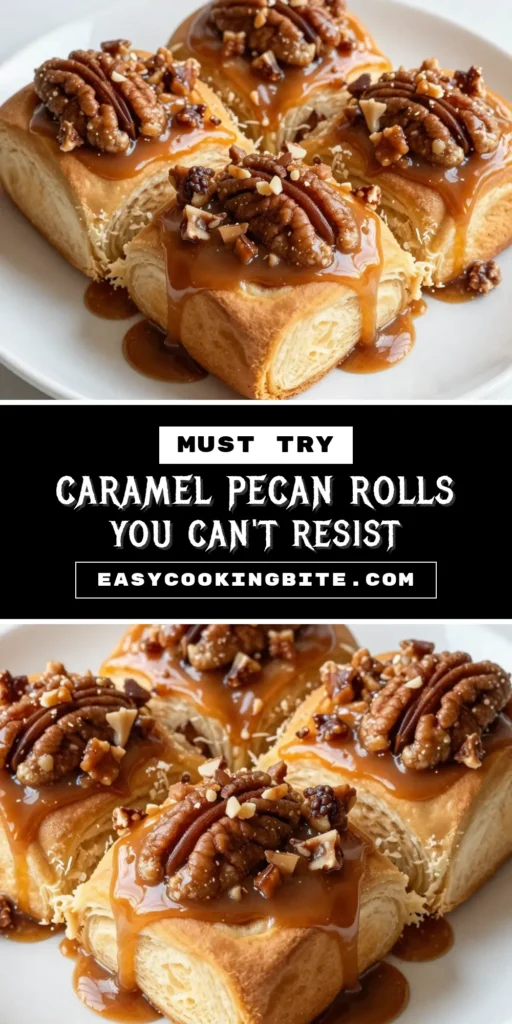 Indulge in these irresistible caramel pecan sticky rolls that are a treat for any occasion! This homemade sticky rolls recipe is an easy way to make delicious cinnamon pecan sticky buns that are fluffy and filled with gooey caramel. Perfect for breakfast or dessert, these caramel rolls will quickly become a family favorite. Try this easy recipe today and treat yourself to a delightful experience! Save now for your baking inspiration! #CaramelPecanStickyRolls #EasyCaramelRolls #FluffyPecanRolls #CinnamonPecanStickyBuns