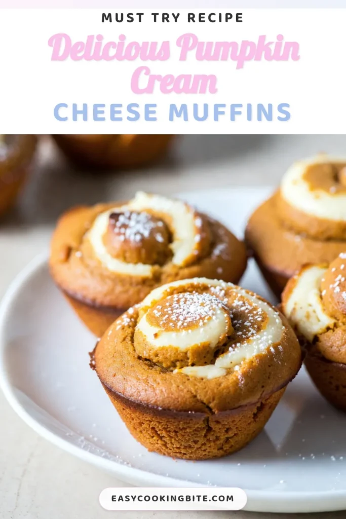 Indulge in the ultimate fall treat with these Pumpkin Cream Cheese Swirl Muffins. This easy pumpkin muffins recipe combines the rich flavors of pumpkin and warm spices with a creamy swirl of cream cheese, making them perfect for cozy mornings or gatherings. Enjoy the delightful taste of pumpkin spice muffins, and elevate your fall baking recipes. Don&rsquo;t miss out&mdash;save this recipe now! #PumpkinMuffins #FallBaking #PumpkinSpice #MuffinRecipes