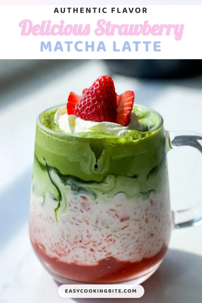 Discover the delicious Strawberry Matcha Latte recipe that's both refreshing and packed with flavor! Learn how to make Strawberry Matcha Latte at home, perfect for a dairy-free delight or an iced treat. This vibrant strawberry matcha drink combines fresh strawberries, matcha green tea, and your choice of milk. Whether hot or iced, this creamy creation is perfect for any occasion. Try it today and elevate your beverage game! #StrawberryMatchaLatte #DairyFree #IcedLatte #MatchaLovers