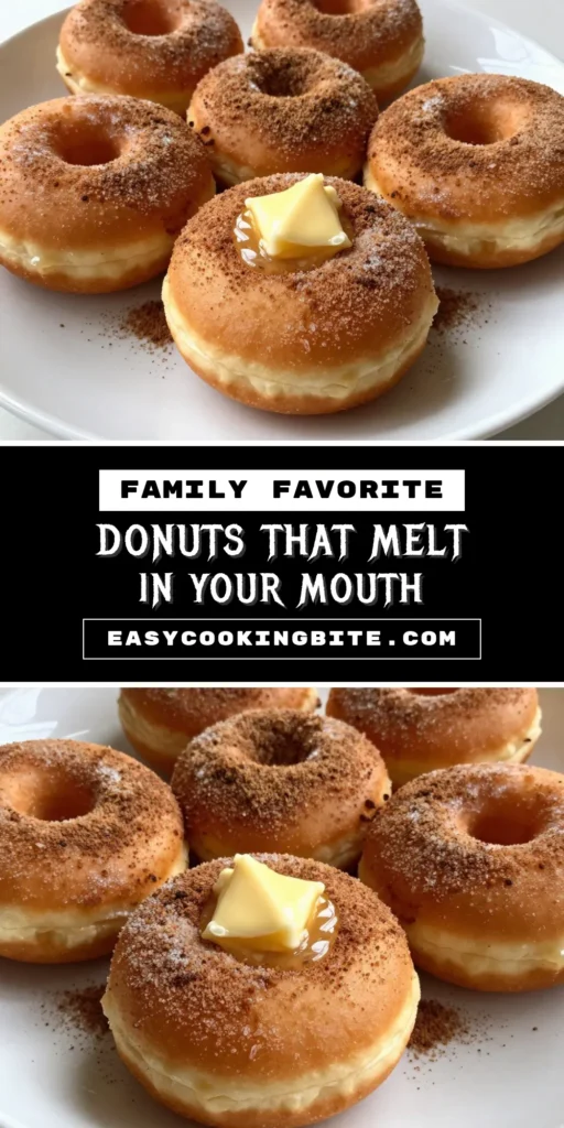 Indulge in these easy baked cinnamon sugar donuts with this delightful homemade donuts recipe. These baked cinnamon sugar donuts are perfect for breakfast or a sweet treat anytime. With a simple cinnamon sugar coating recipe, these tasty bites are sure to impress! Use your baked donut pan for a quick and easy way to enjoy these treats. Click through for the full recipe and start baking today! #BakedDonuts #CinnamonSugar #HomemadeDonuts #EasyRecipes