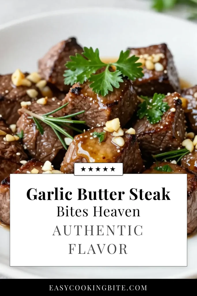 Indulge in these irresistible garlic butter steak bites that utilize tender sirloin steak for a quick and tasty treat. This easy steak bites recipe takes just 20 minutes and features a savory garlic butter sauce that elevates every bite. Perfect for weeknight dinners or entertaining, these skillet steak bites are sure to impress. Click to discover the recipe and elevate your next meal! #GarlicButterSteakBites #EasySteakBites #SkilletSteakBites #SirloinSteakRecipe