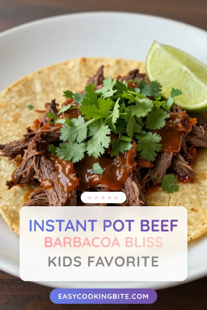 Discover the ultimate comfort food with this delicious Instant Pot Beef Barbacoa recipe! Perfect for Flavorful Barbacoa Tacos, this easy Instant Pot beef dish is a game-changer for busy weeknights. Enjoy shredded beef tacos that are tender and packed with flavor. Impress your family or guests with this simple yet mouthwatering meal. Try it today and elevate your taco night! #InstantPotBeefBarbacoa #BeefBarbacoaRecipe #ShreddedBeefTacos #EasyInstantPotBeef