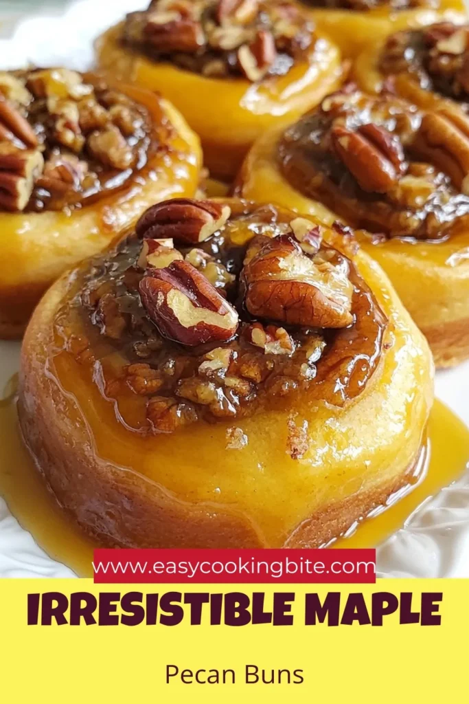 Indulge in the sweet delight of maple pecan sticky buns with this easy cinnamon sticky buns recipe. Perfect as a homemade sticky bun breakfast pastry, these easy pecan rolls are a delightful start to your day. With layers of gooey maple syrup and crunchy pecans, they promise satisfaction in every bite. Don't miss out on this delicious treat! Save this recipe for breakfast bliss! #MaplePecanBuns #HomemadeStickyBuns #BreakfastPastry #PecanRolls