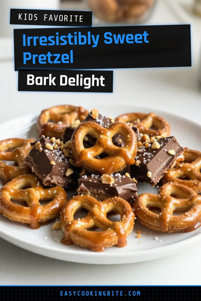 Indulge in this irresistible salted caramel pretzel bark, the ultimate no-bake treat that combines sweet and salty flavors in a delightful way! Perfect for easy dessert recipes, this chocolate caramel snack is a must-try for any homemade candy recipe lover. In just 15 minutes of prep time, you can create a delicious snack that everyone will adore. Save this recipe and enjoy a sweet treat today! #SaltedCaramel #PretzelBark #NoBakeDesserts #HomemadeCandy