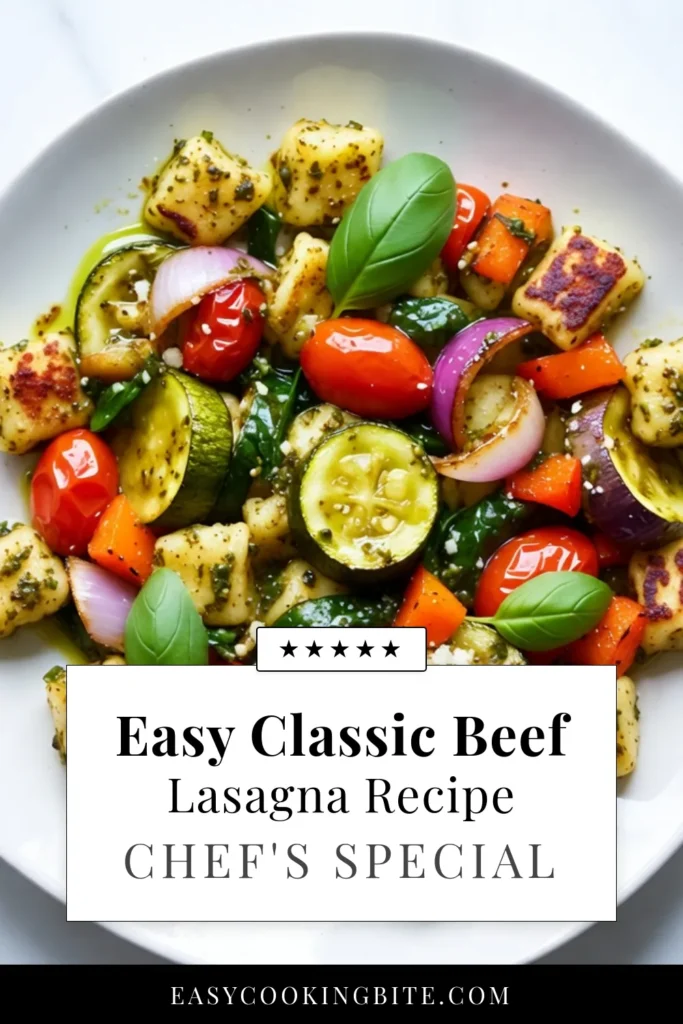 Looking for a delicious and effortless meal? Try this sheet pan gnocchi recipe with easy pesto vegetables! In just 30 minutes, you can enjoy roasted gnocchi with vegetables that are packed with flavor. This healthy sheet pan meal is perfect for busy weeknights. Don't miss out on a dinner that&rsquo;s both quick and satisfying&mdash;give it a try! Save and share this recipe for a flavorful dinner. #SheetPanGnocchi #PestoVeggies #HealthyDinner #EasyRecipes