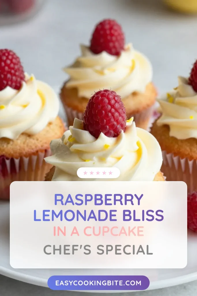 Indulge in the perfect summer treat with these delightful raspberry lemonade cupcakes! Bursting with fresh raspberries and tangy lemon flavor, this lemon cupcakes recipe will impress everyone. Topped with creamy cream cheese frosting, these fresh raspberry desserts are a must-try. Ideal for any sunny occasion, these cupcakes are sure to be a hit. Save this summer cupcake recipe for your next gathering! #RaspberryLemonadeCupcakes #SummerDesserts #CupcakeRecipes #BakingJoy