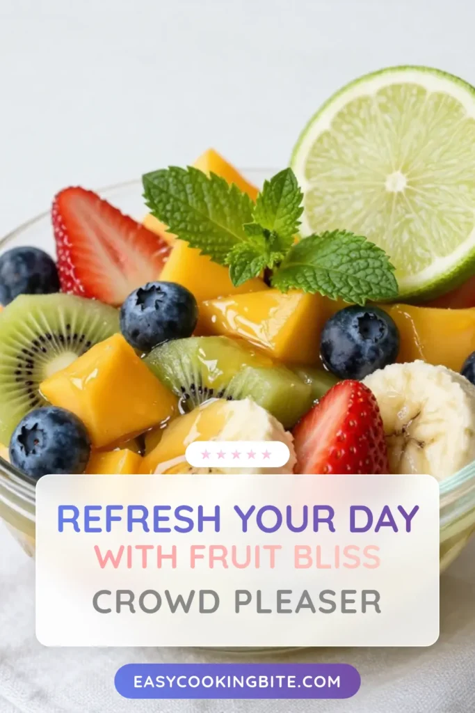 Refresh your summer gatherings with this delightful Honey Lime Fruit Salad! This easy fruit salad with honey combines vibrant strawberries, blueberries, kiwi, mango, and banana, all drizzled with a zesty honey-lime dressing. Perfect as a healthy fruit salad or a refreshing side dish, this fresh fruit salad recipe is sure to impress. Try it today and let the flavors shine! Save this recipe for your next sunny day! #HoneyLimeFruitSalad #FreshFruitSaladRecipe #HealthyFruitSalad #SummerFruitSalad