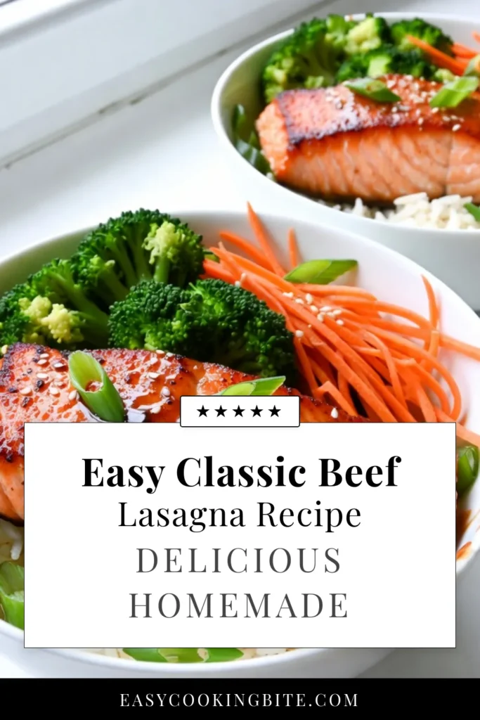 Dive into these delicious teriyaki salmon rice bowls, perfect for a quick salmon dinner! This salmon rice bowl recipe features tender salmon glazed in a flavorful homemade teriyaki sauce served over fluffy jasmine rice teriyaki with fresh veggies. Enjoy a healthy teriyaki recipe that is not only easy to make but also packed with nutrients. Save this recipe for a satisfying meal that's ready in just 30 minutes! #TeriyakiSalmon #SalmonRiceBowlRecipe #HealthyDinner #QuickRecipes