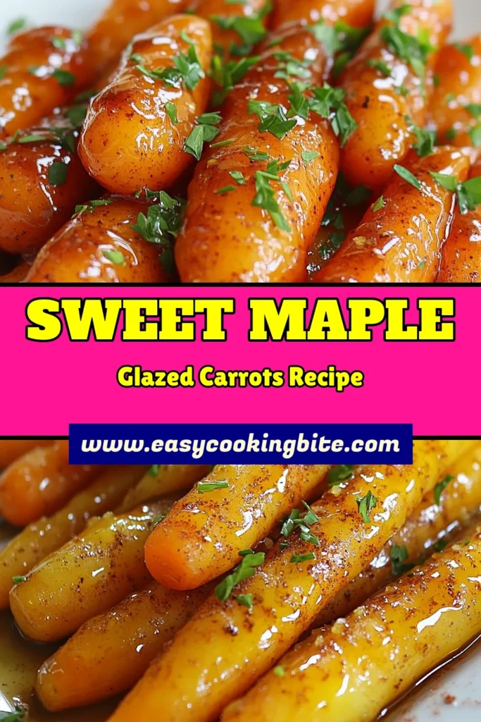 Discover the deliciousness of maple glazed carrots with this easy glazed carrots recipe! Made with tender baby carrots and a delightful maple syrup glaze, this dish is the perfect honey glazed carrots alternative. With just a few simple ingredients, you can whip up a mouthwatering easy carrot side dish that&rsquo;s perfect for any meal. Click to see how simple it is! #MapleGlazedCarrots #GlazedCarrotsRecipe #EasyCarrotSideDish #MapleSyrupCarrots