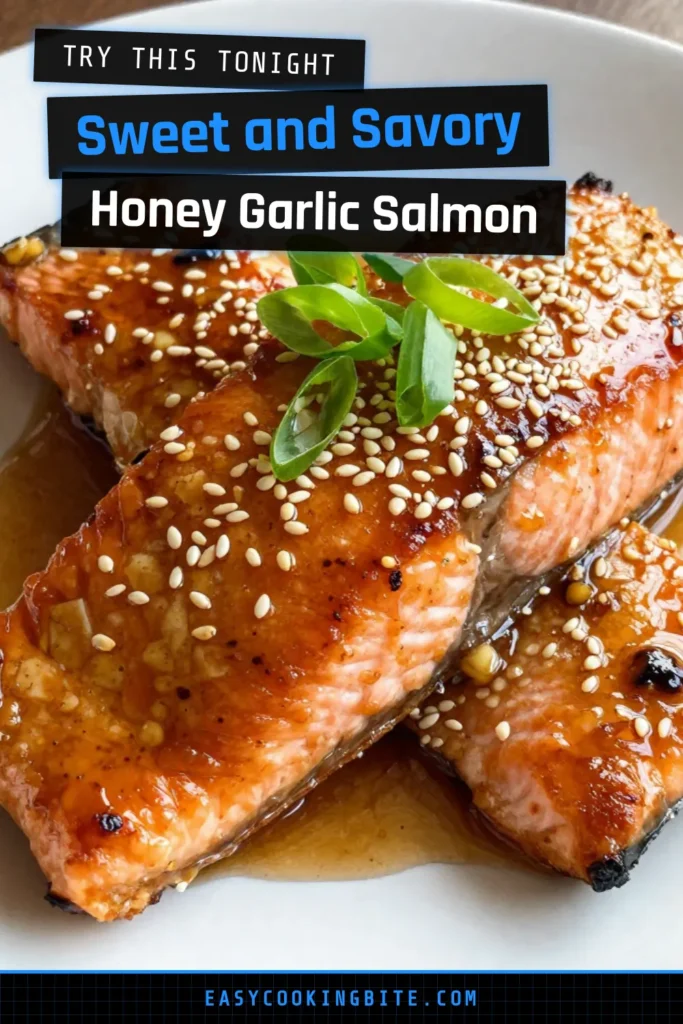 Discover the deliciousness of honey garlic salmon with this easy glazed salmon recipe! Perfect for a healthy salmon dinner, these quick baked salmon fillets come together effortlessly and are packed with flavor. Enjoy succulent salmon drizzled with a sweet and savory honey garlic sauce that will impress your family and friends. Save this recipe for a delightful weeknight meal! #HoneyGarlicSalmon #GlazedSalmonRecipe #HealthyDinner #EasySalmonFillets