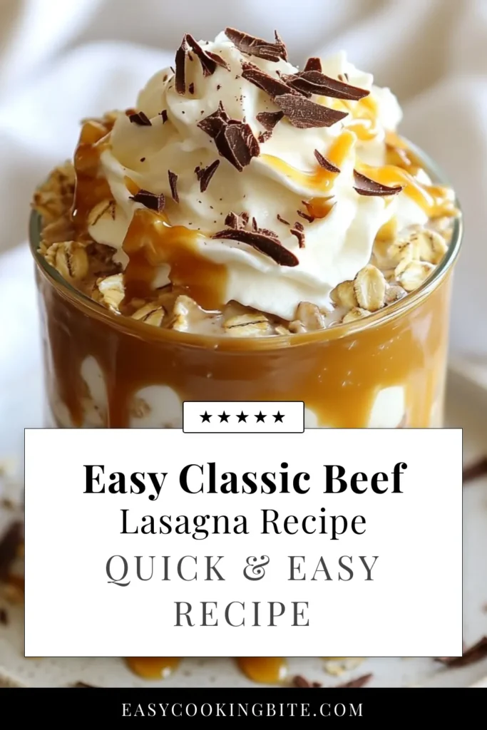 Start your day with delicious Caramel Macchiato Overnight Oats! This easy oatmeal recipe combines rolled oats, almond milk, and rich caramel flavor for a healthy breakfast idea that tastes like dessert. Perfect for coffee lovers, these coffee-flavored overnight oats are simple to prepare and can be enjoyed on busy mornings. Save this overnight oats recipe for your meal prep and indulge in a delightful morning treat. #OvernightOats #HealthyBreakfast #RecipeIdeas #OatmealRecipes