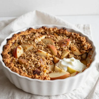 Apple Pie Oatmeal Bake Tasty and Simple Recipe