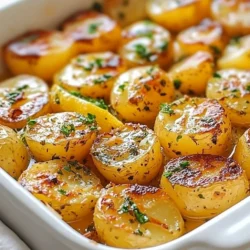 To make Greek Lemon Potatoes, you will need several fresh and simple ingredients. Here&rsquo;s what you need: - 2 lbs baby Yukon gold potatoes, halved - ⅓ cup olive oil - 4 cloves garlic, minced - 1 cup vegetable broth - 1 large lemon, juiced and zested - 2 teaspoons dried oregano - Salt and pepper to taste - Fresh parsley, chopped (for garnish) Each ingredient plays a key role in creating the bright, zesty flavor of this dish. The baby Yukon gold potatoes are creamy and hold their shape well. Olive oil gives richness, while garlic adds depth. The lemon juice and zest bring a refreshing tang. Dried oregano is a classic herb in Greek cooking, adding earthy notes. Salt and pepper enhance all these flavors, making them pop. Finally, fresh parsley adds a lovely touch of color and freshness when you serve. {{ingredient_image_1}} - Preheat your oven to 425&deg;F (220&deg;C). - In a large bowl, combine: - 2 lbs baby Yukon gold potatoes, halved - ⅓ cup olive oil - 4 cloves garlic, minced - 1 large lemon, juiced and zested - 2 teaspoons dried oregano - Salt and pepper to taste - Toss the potatoes to coat them evenly. - Arrange the potatoes in a single layer in a baking dish, cut side up. - Pour 1 cup of vegetable broth around the potatoes. - Cover the baking dish tightly with foil and bake for 30 minutes. - After 30 minutes, remove the foil. - Return the potatoes to the oven and bake for another 25-30 minutes. - Cook until the potatoes are golden brown and crispy on the edges. - Once done, let them cool for a few minutes. - Toss gently with more lemon juice if you like. - Adjust the seasoning before serving. - Garnish with chopped fresh parsley for a pop of color. To get the best texture, use both steaming and baking methods. Start by covering the baking dish with foil. This traps steam and helps cook the potatoes fast. After 30 minutes, take off the foil. This step lets the potatoes get crispy. Adjust the cooking time based on your oven. If your potatoes are not golden after 25-30 minutes, bake them a little longer. Every oven is different, so check them often. The goal is a soft inside and crispy outside. For more flavor, add extra herbs and spices. Try fresh thyme or rosemary for a twist. These herbs pair well with lemon and potatoes. You can also add a pinch of red pepper flakes for a kick. Adjust the lemon juice to suit your taste. If you love lemon, add more juice. This will make the dish bright and zesty. Taste the potatoes before serving and add more seasoning if needed. A little extra salt can really enhance the flavors too. Pro Tips Perfect Potato Size: Ensure your baby Yukon gold potatoes are halved evenly for consistent cooking. This helps them brown nicely and cook through at the same time. Maximize Flavor: For an extra burst of flavor, marinate the potatoes in the olive oil, garlic, lemon juice, and zest for at least 30 minutes before baking. Adjusting Crispiness: If you prefer extra crispy edges, increase the oven temperature to 450&deg;F (232&deg;C) for the last 10 minutes of baking, keeping an eye on them to prevent burning. Garnishing Tips: Adding a sprinkle of feta cheese or olives on top right before serving can elevate the dish and add an authentic Greek touch. {{image_2}} You can switch up the potatoes if you like. Instead of baby Yukon gold, try red or fingerling potatoes. Each type gives a unique taste and texture. You can also use sweet potatoes for a fun twist. For oils, olive oil is best, but you can use avocado oil too. It has a high smoke point and a nice flavor. If you want to change the broth, use chicken broth or mushroom broth. Each broth adds a different depth of flavor. To make this dish even more Greek, add olives or feta cheese. Black olives or Kalamata olives work well. Just sprinkle them on top before serving. Feta adds creaminess and tang, making each bite better. You can also add other Mediterranean flavors. Try some sun-dried tomatoes or artichokes for an extra kick. Fresh herbs like thyme or mint can brighten the dish. Each twist gives you a new way to enjoy Greek lemon potatoes! After enjoying your Greek lemon potatoes, store any leftovers properly. Place the cooled potatoes in an airtight container. They will last in the fridge for up to three days. If you want to keep them longer, freeze them. For freezing, spread the potatoes on a baking sheet first. Freeze them for about an hour until firm. Then, transfer them into a freezer bag. They can stay in the freezer for up to three months. To reheat your Greek lemon potatoes, you can use the oven or microwave. For the oven, preheat it to 350&deg;F (175&deg;C). Spread the potatoes on a baking sheet. Heat them for about 15-20 minutes until they are warm and crispy again. In the microwave, place the potatoes in a safe dish. Heat for one to two minutes, stirring halfway. To refresh the flavors, add a splash of lemon juice or a drizzle of olive oil before serving. This keeps the dish bright and zesty! Can I use other types of potatoes? Yes, you can use other types of potatoes. Try red potatoes or fingerling potatoes. These varieties will give you a different texture and taste. However, Yukon gold potatoes work best for their creamy inside and crispy outside. How can I make this dish vegan? To make Greek lemon potatoes vegan, simply use vegetable broth. The rest of the ingredients are already plant-based. This way, everyone can enjoy the dish! What dishes pair well with Greek Lemon Potatoes? Greek lemon potatoes pair well with grilled meats, like chicken or lamb. They also go nicely with fresh salads or roasted vegetables. These potatoes make a great side for any Mediterranean meal. You can make delicious Greek Lemon Potatoes with simple ingredients. We covered recipes, tips, and variations. You learned how to get the perfect texture and great flavors. Remember, you can adjust the ingredients to fit your taste. Storage and reheating also help keep your dish fresh. Try this dish with different sides to find your favorite combo. Cooking should be fun and creative! Enjoy experimenting with these tasty potatoes.